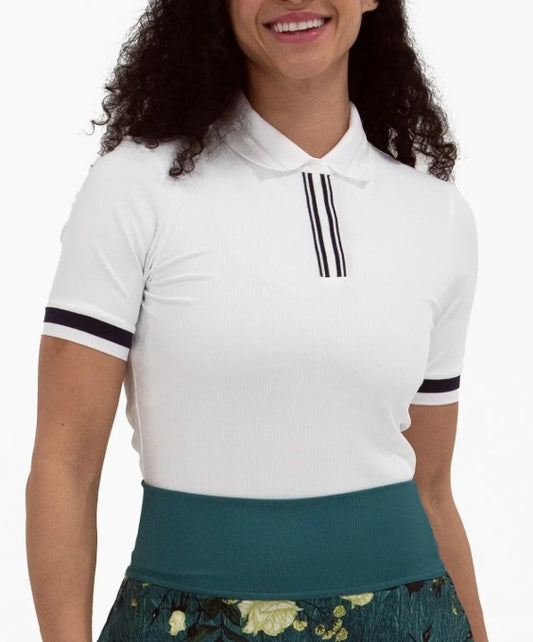FORAY RIBBED SHORT SLEEVE POLO