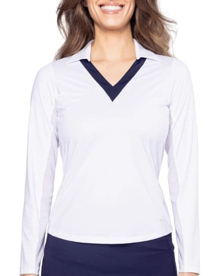 Golftini Say Yes Long Sleeve Polo (Multiple Colors)