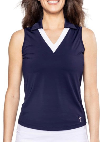 Golftini Say Yes Polo Sleeveless (Multiple Colors)