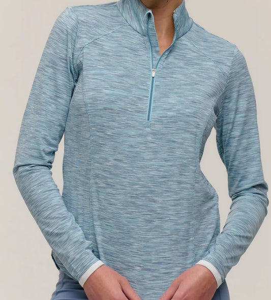 ZERO RESTRICTION SHAE LONGSLEEVE ZIP MOCK (MULTIPLE COLORS)