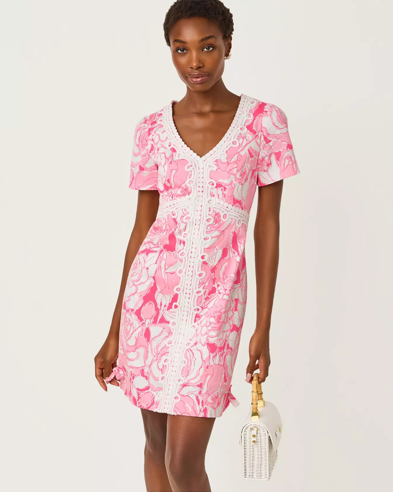 lilly pulitzer pink and green dress Evita Short Sleeve Stretch Shift 万邑通淘汰手动Approved Dress To Impress - Numerical Size:3 delicate cycle.