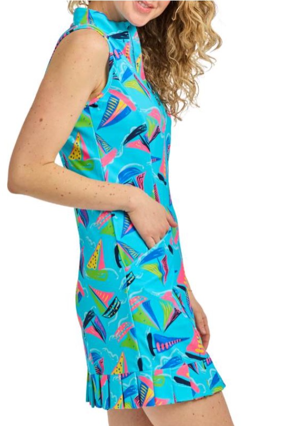 Tzu Tzu Shiloh Set Sail Sleeveless Dress