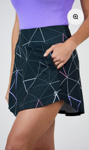 Sofibella Golf Colors Triangle Net Skort 17"