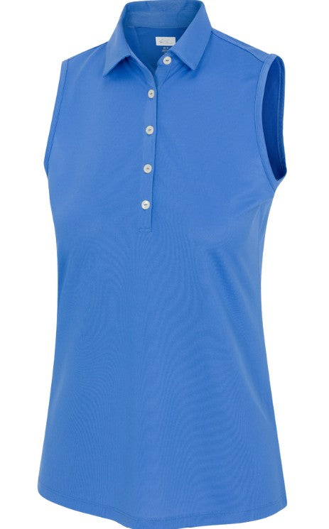 Greg Norman Freedom Micro Pique Sleeveless Polo (Multiple Colors)