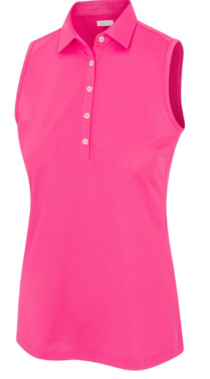 Greg Norman Freedom Micro Pique Sleeveless Polo (Multiple Colors)