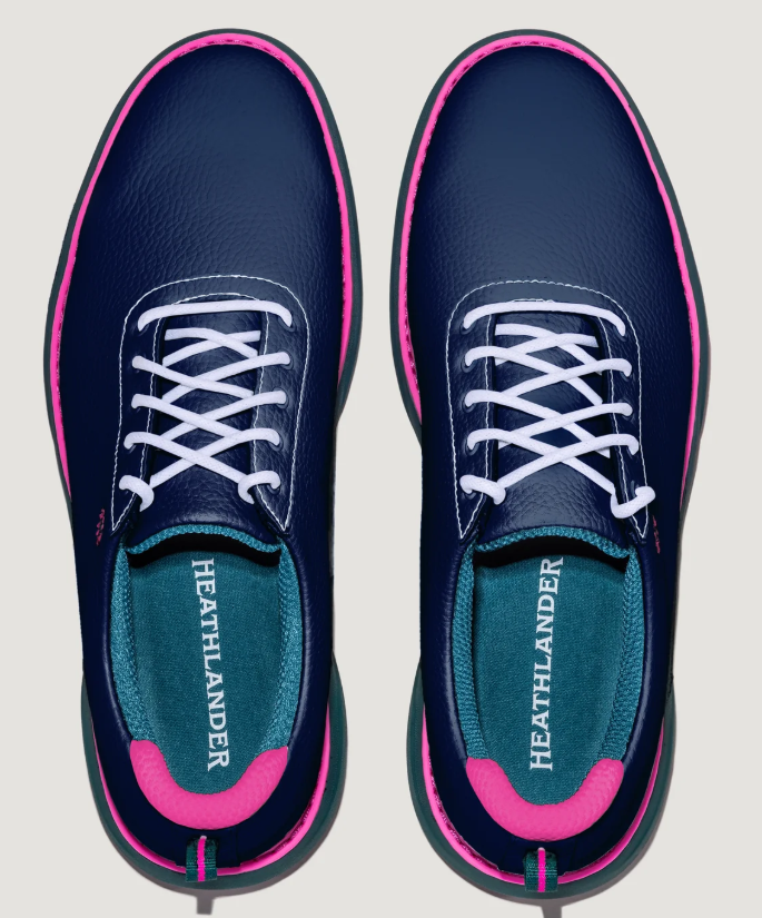 Heathlander THE WOMEN'S GOLF SHOE in Navy Surrey | Pink