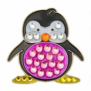 Bonjoc Swarovski Crystal Penguin Ball Marker - Gals on and off the Green