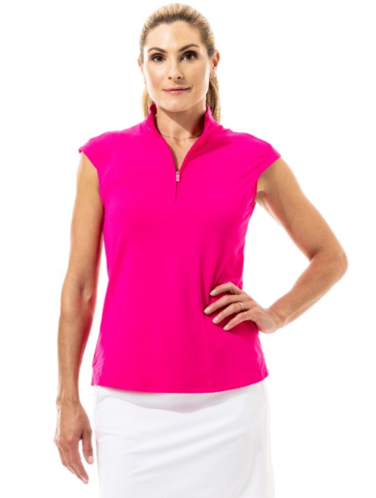 SanSoleil SolTek LUX Sleeveless Zip Mock (Multiple Colors)