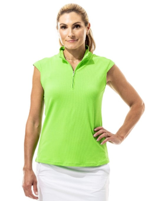 SanSoleil SolTek LUX Sleeveless Zip Mock (Multiple Colors)