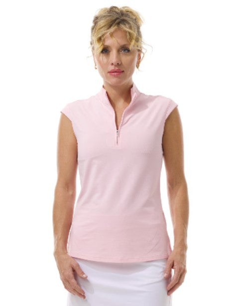 SanSoleil SolTek LUX Sleeveless Zip Mock (Multiple Colors)