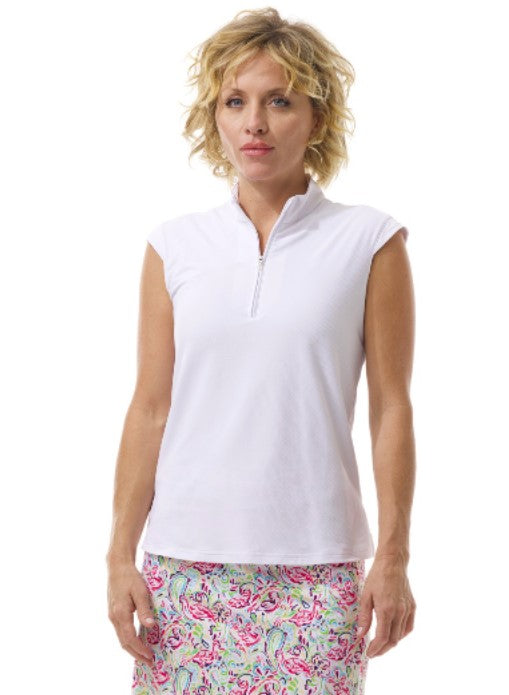 SanSoleil SolTek LUX Sleeveless Zip Mock (Multiple Colors)