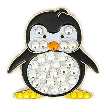 Bonjoc Swarovski Crystal Penguin Ball Marker - Gals on and off the Green