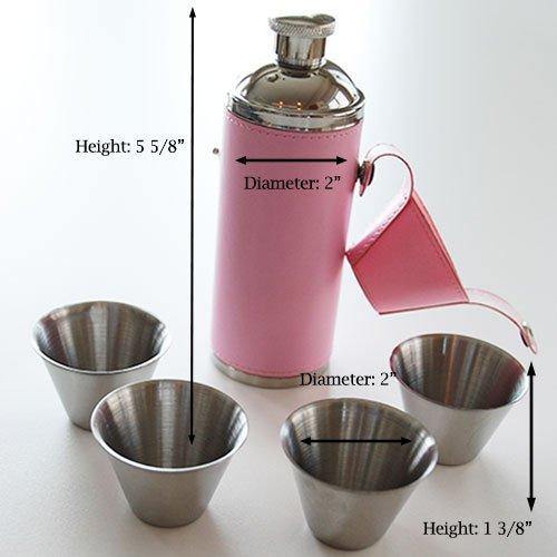 Birdie Bottle Flask - 8oz (Pink) - Gals on and off the Green