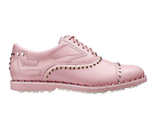 G/Fore Welt Stud Gallivanter Shoe in Blush - Gals on and off the Green