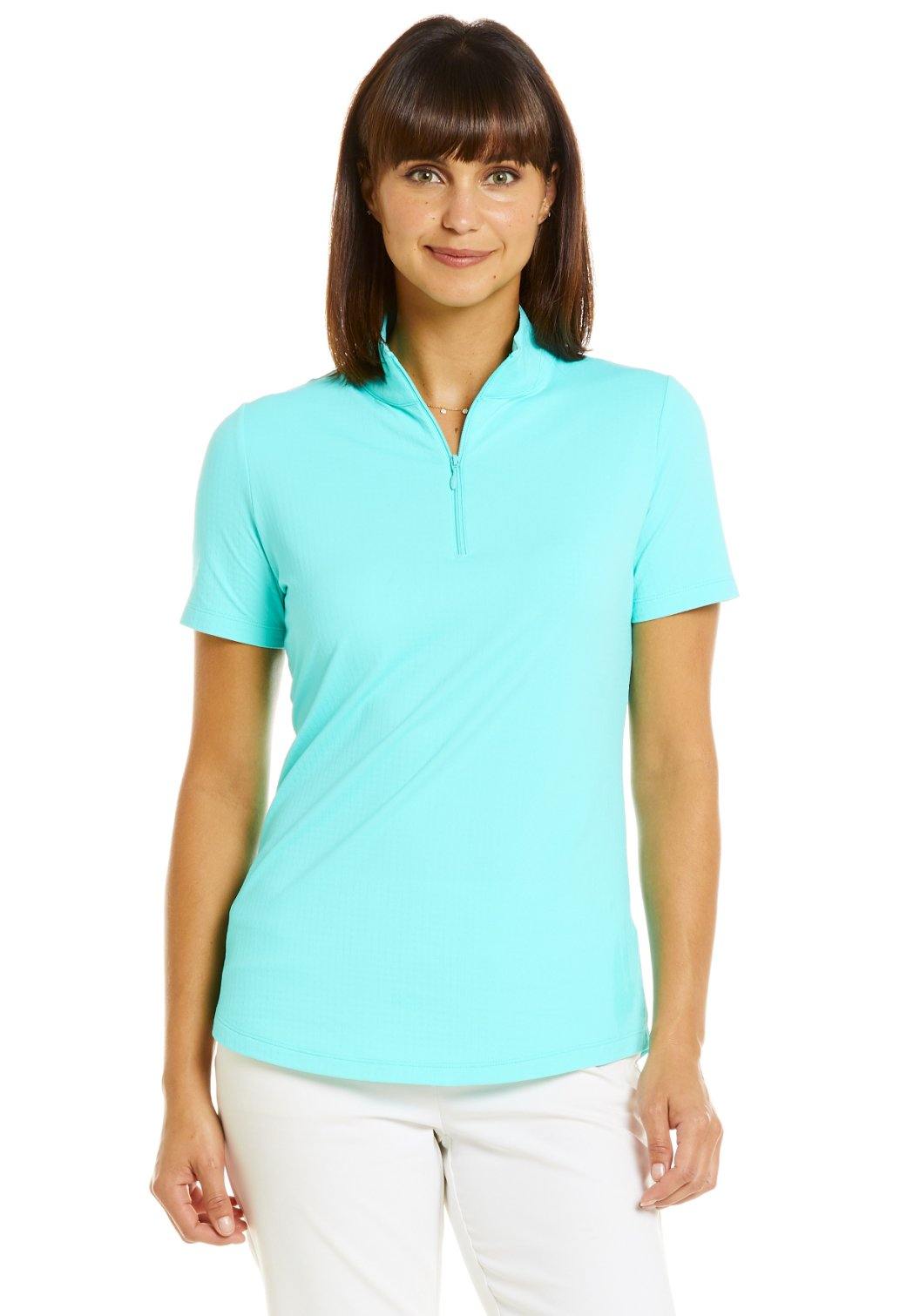 IBKUL Short Sleeve Mock Jade