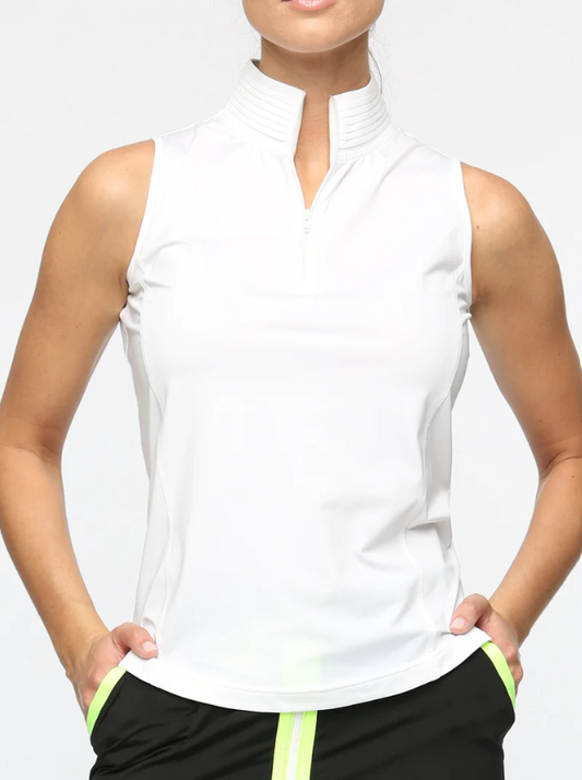 Belyn Key Mock Sleeveless Top - Multiple Colors