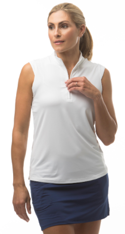 SanSoleil Sunglow Sleeveless Mock (Multiple Colors) - Gals on and off the Green