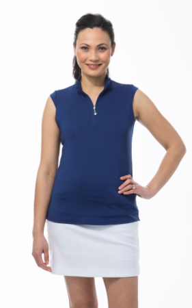 SanSoleil Sunglow Sleeveless Mock (Multiple Colors) - Gals on and off the Green