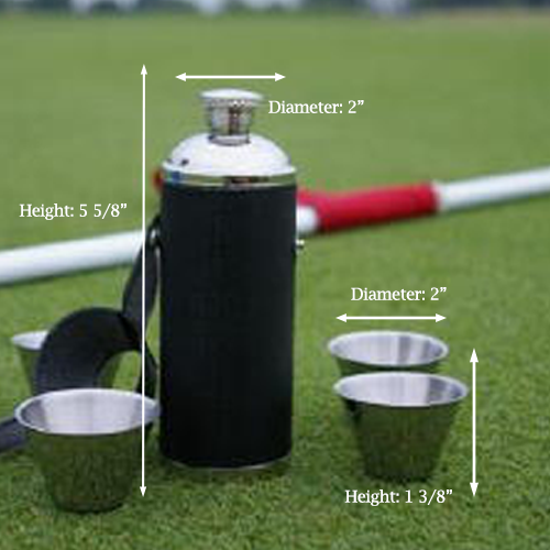 Birdie Bottle Flask - 8oz (Black) - Gals on and off the Green