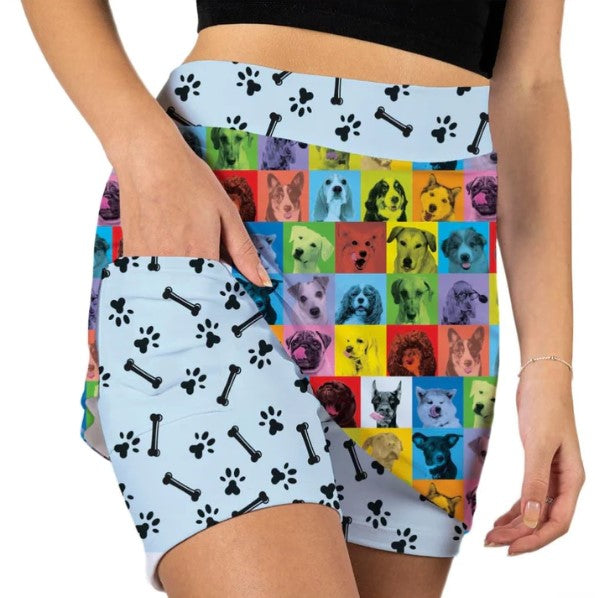 Skort Obsession Andy Woofhol Skort 17"