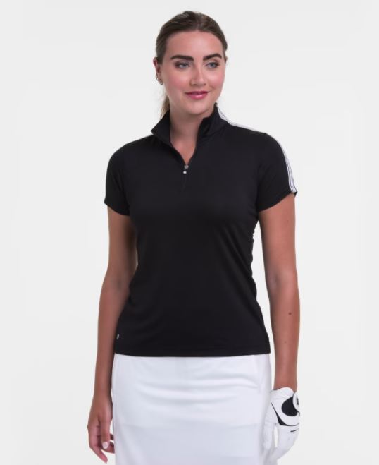 EPNY Retroactive Short Sleeve Trim Mock Polo