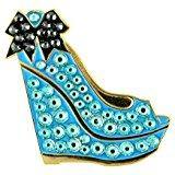 Bonjoc Swarovski Crystal Blue Wedge Ball Marker - Gals on and off the Green