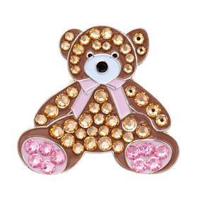Bonjoc Swarovski Crystal Teddy Bear Ball Marker - Gals on and off the Green