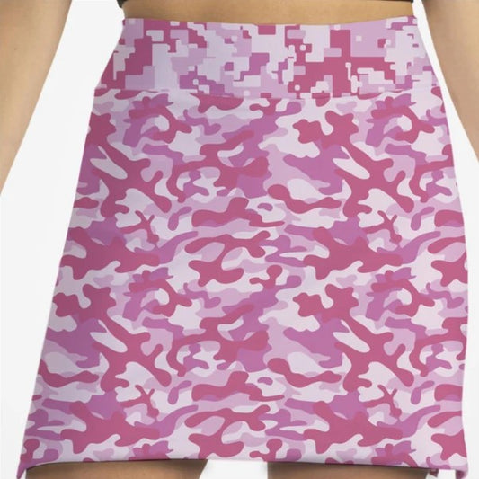 Skort Obsession Camo Pink Skort 17"