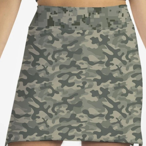 Skort Obsession Camo Green Skort