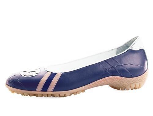 Walter Genuin Coco Ballerina Blue White Champagne - Gals on and off the Green