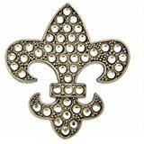 Bonjoc Swarovski Crystal Fleur De Lis Ball Marker - Gals on and off the Green