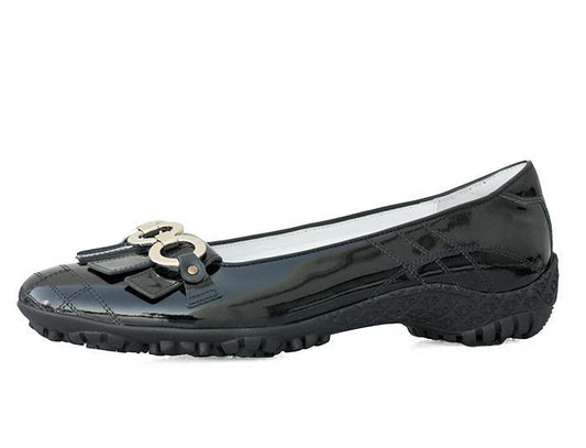Walter Genuin Jackie Patent Black Golf Shoe - Gals on and off the Green