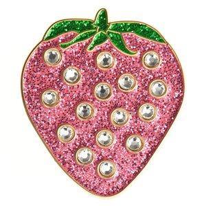 Bonjoc Swarovski Crystal Strawberry Ball Marker - Gals on and off the Green