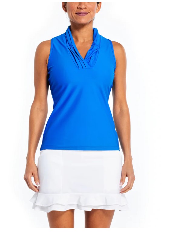 TZU TZU ZOEY V-NECK MODIFIED RACERBACK SLEEVELESS TOP (SOLID COLORS)