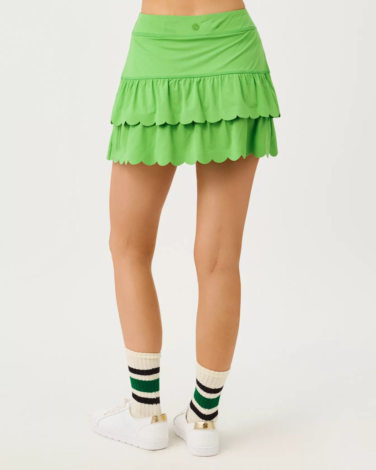 LILLY PULITZER UPF 50+ Luxletic Miesha Scallop Skort 13" in Chateau Green