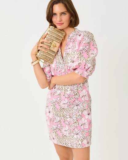 LILLY PULITZER Mialeigh Linen Half Sleeve Dress