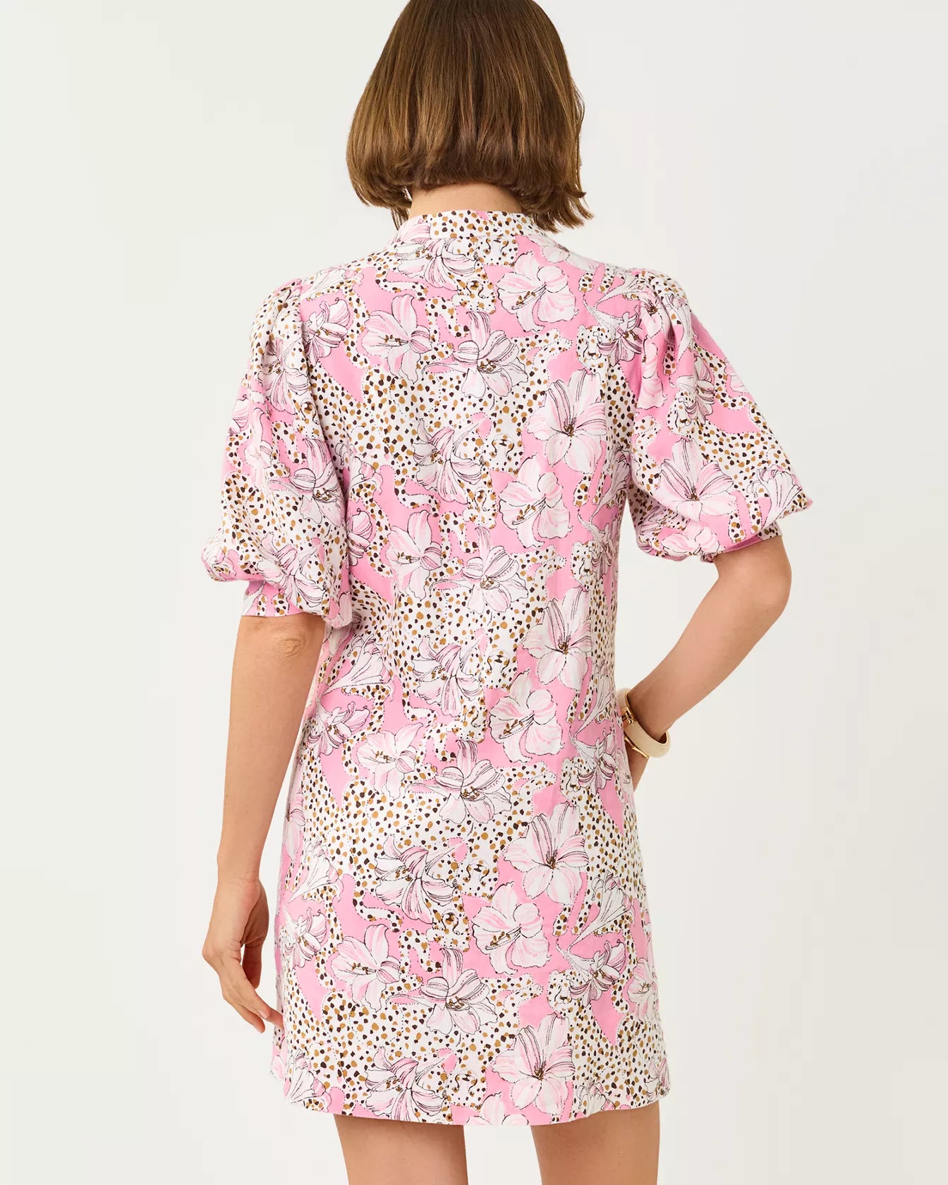 LILLY PULITZER Mialeigh Linen Half Sleeve Dress