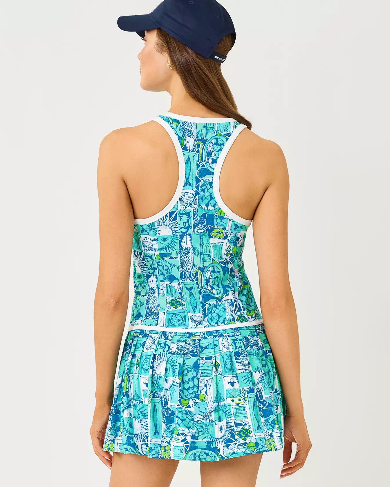 LILLY PULITZER Bacio Sleeveless Racerback Dress 32"