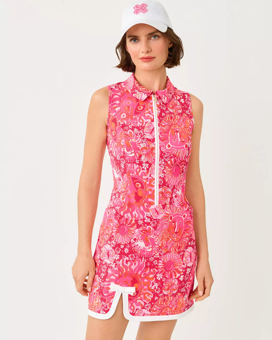 LILLY PULITZER UPF 50+ Luxletic Kathy Bow Sleeveless Dress
