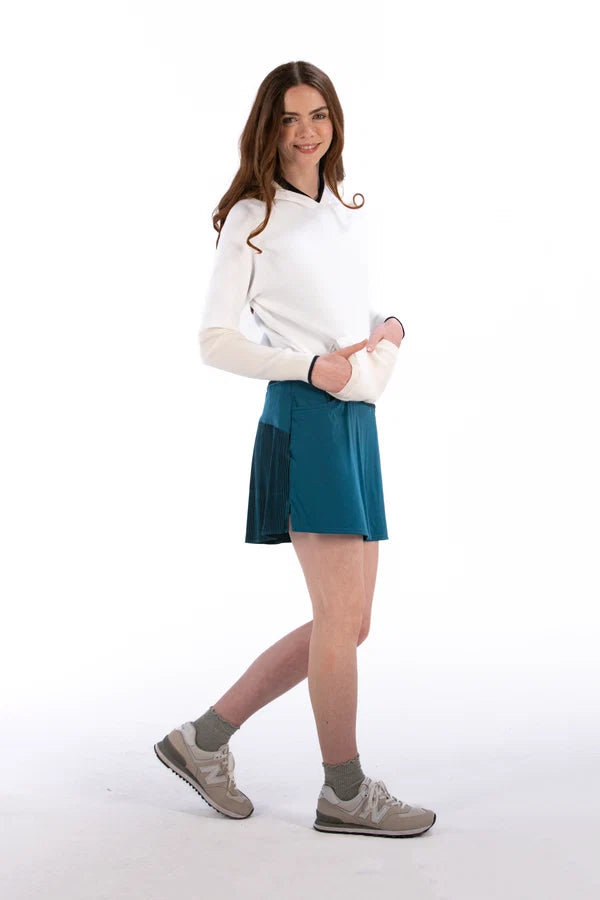 FORAY Core Crinkle Pleat Skirt 15.5"