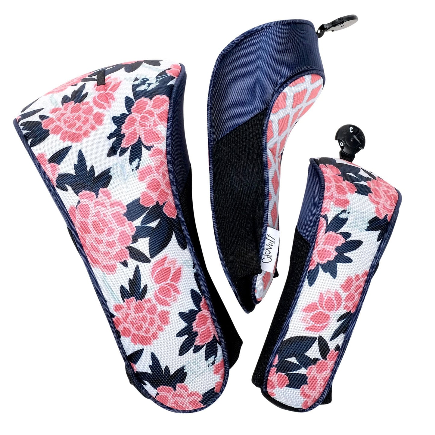 GloveIt Peonies and Pars Golf Club Covers