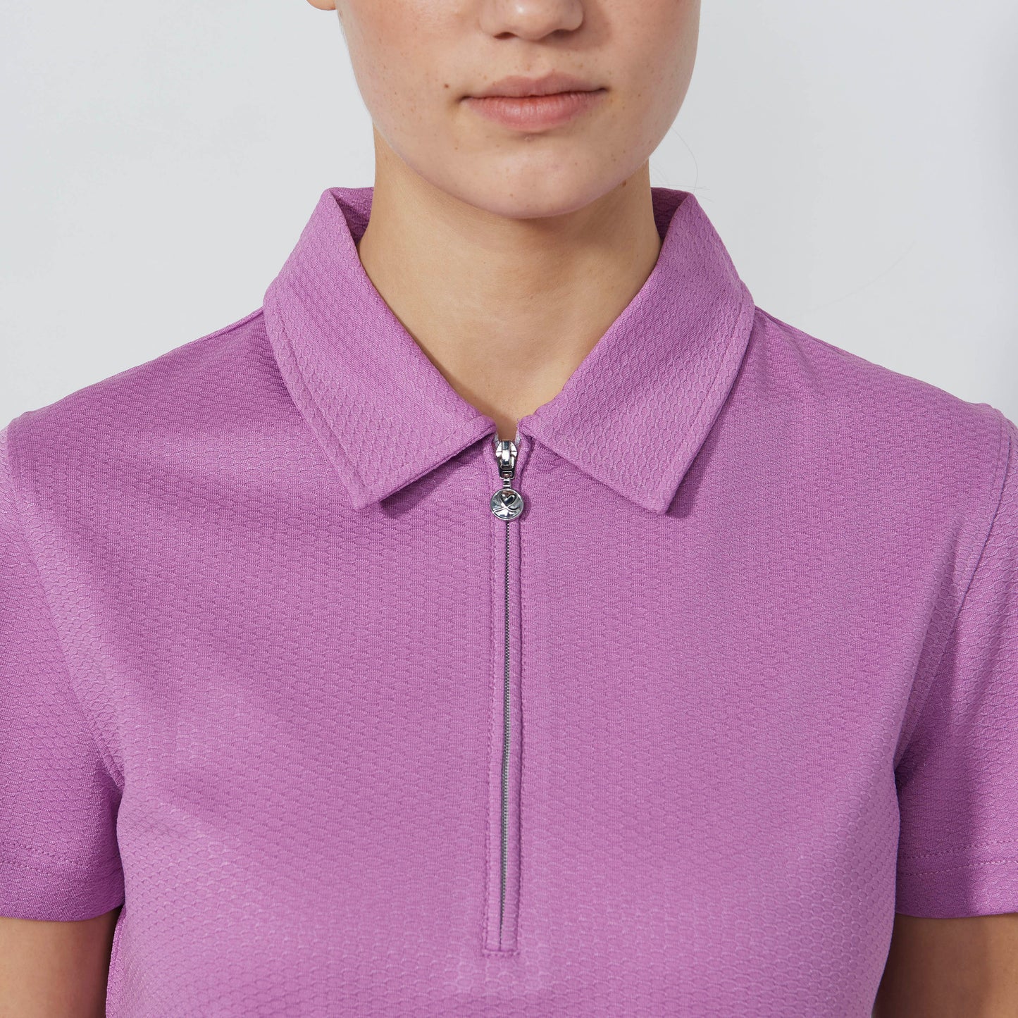 Daily Sports Abstract Fusion Peoria Veronica Short Sleeve Polo