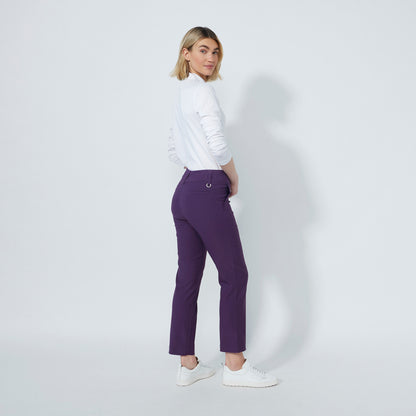 Daily Sports Abstract Fusion Magic Straight Dark Purple Ankle Pants