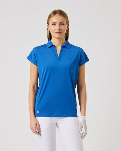 Daily Sports PLAY BLUE Cap Sleeve Polo