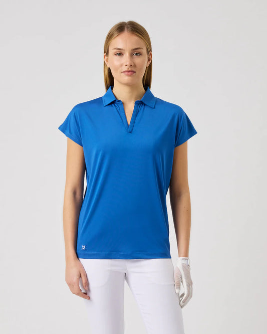 Daily Sports PLAY BLUE Cap Sleeve Polo