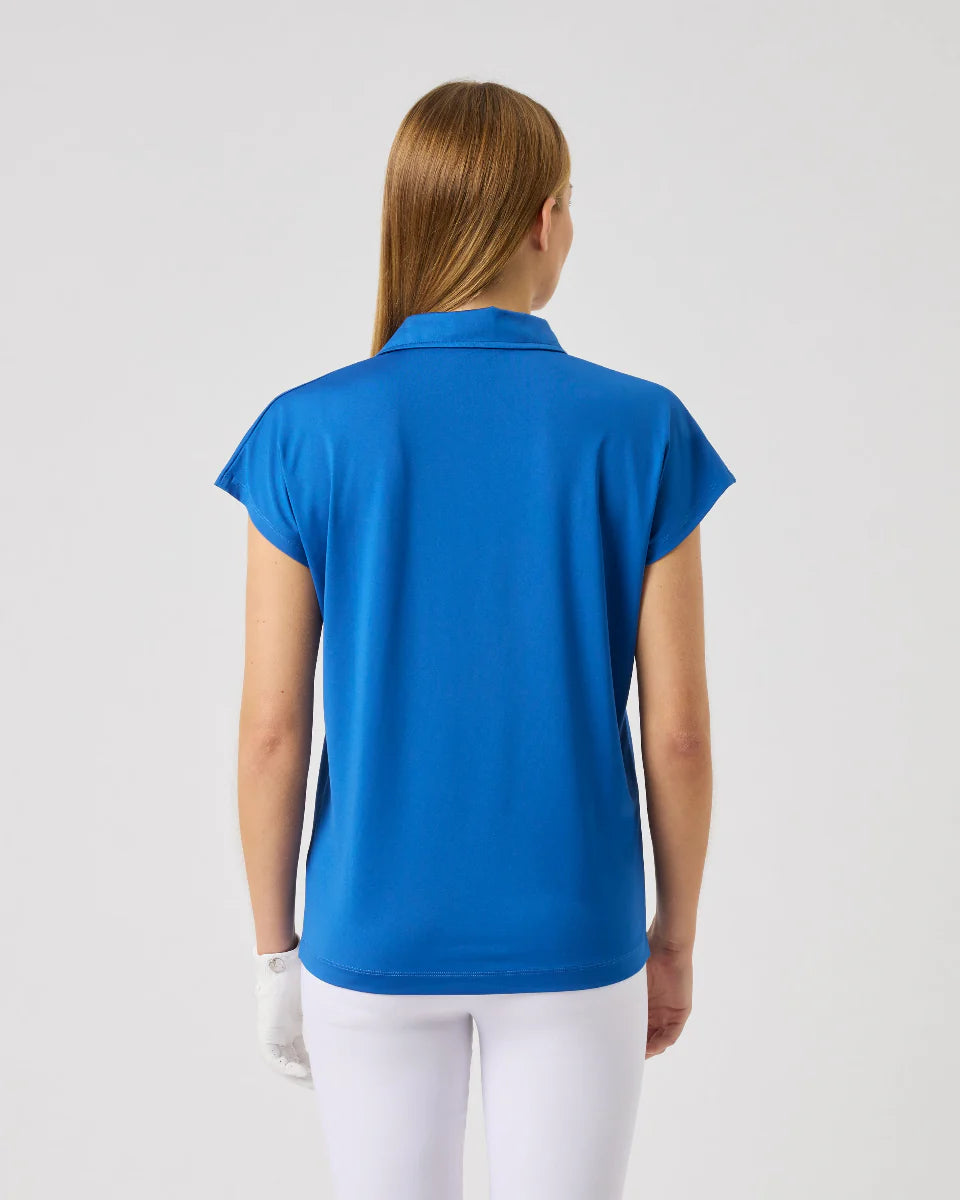 Daily Sports PLAY BLUE Cap Sleeve Polo