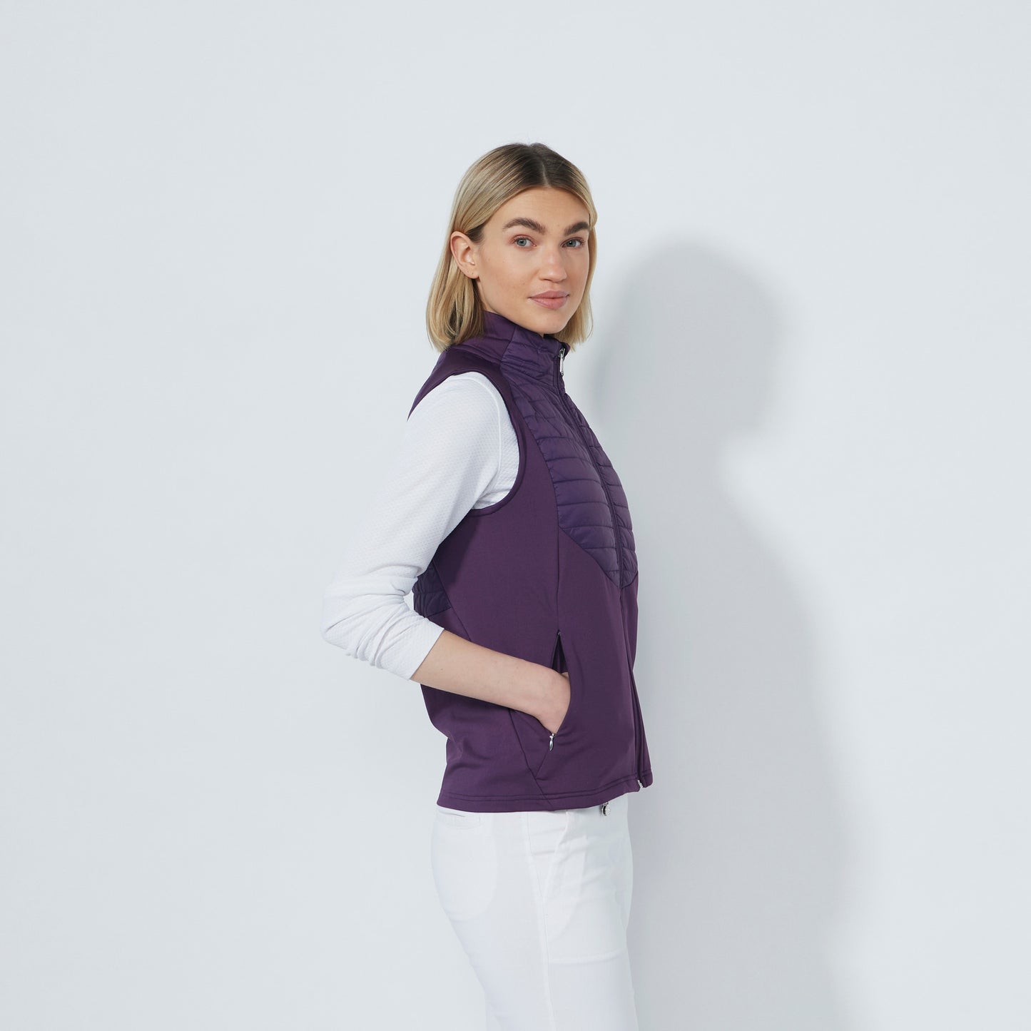 Daily Sports Abstract Fusion Allos Dark Purple Hybrid Vest