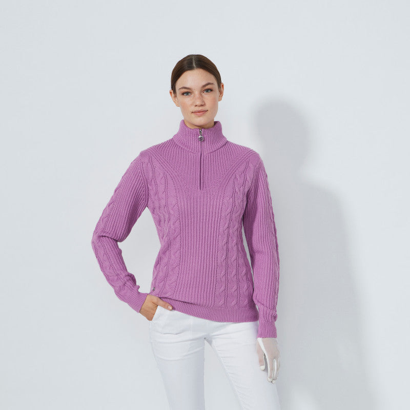 Daily Sports Abstract Fusion Veronica Cable Long Sleeve Pullover Lined