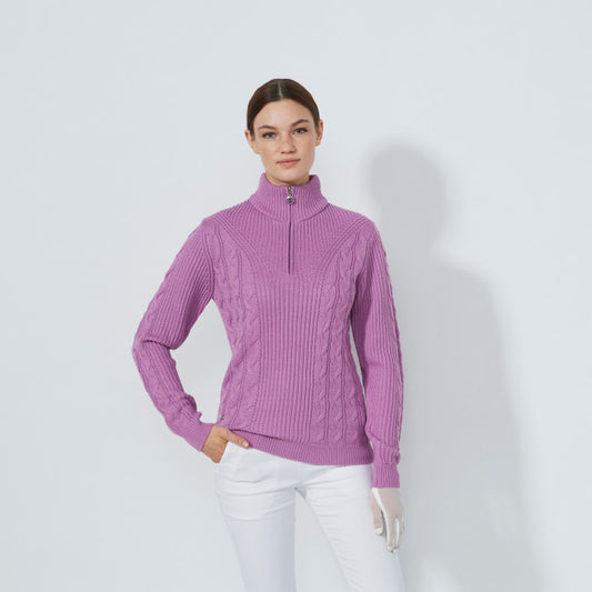 Daily Sports Abstract Fusion Veronica Cable Long Sleeve Pullover Lined
