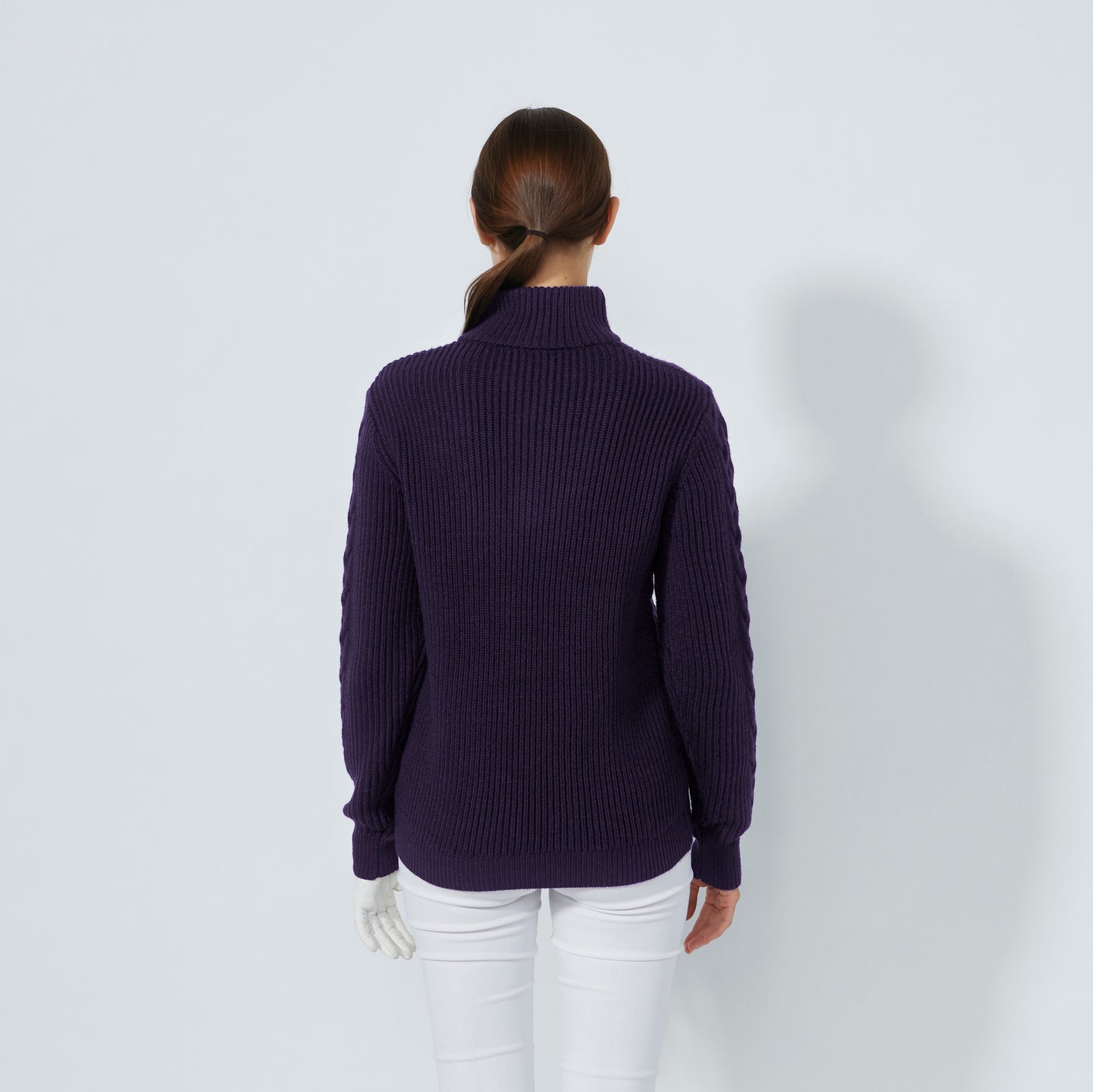 Daily Sports Abstract Fusion Cable Long Sleeve Pullover Lined